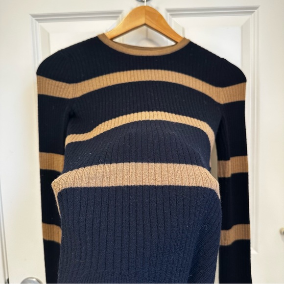 SOLD! on eBay S MAX MARA Label-cut Virgin Wool Stripe Sweater&Skirt SET Size:US4 - Picture 9 of 16